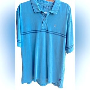 Izod Men’s Blue Polo Luxury Vintage Wash 👕